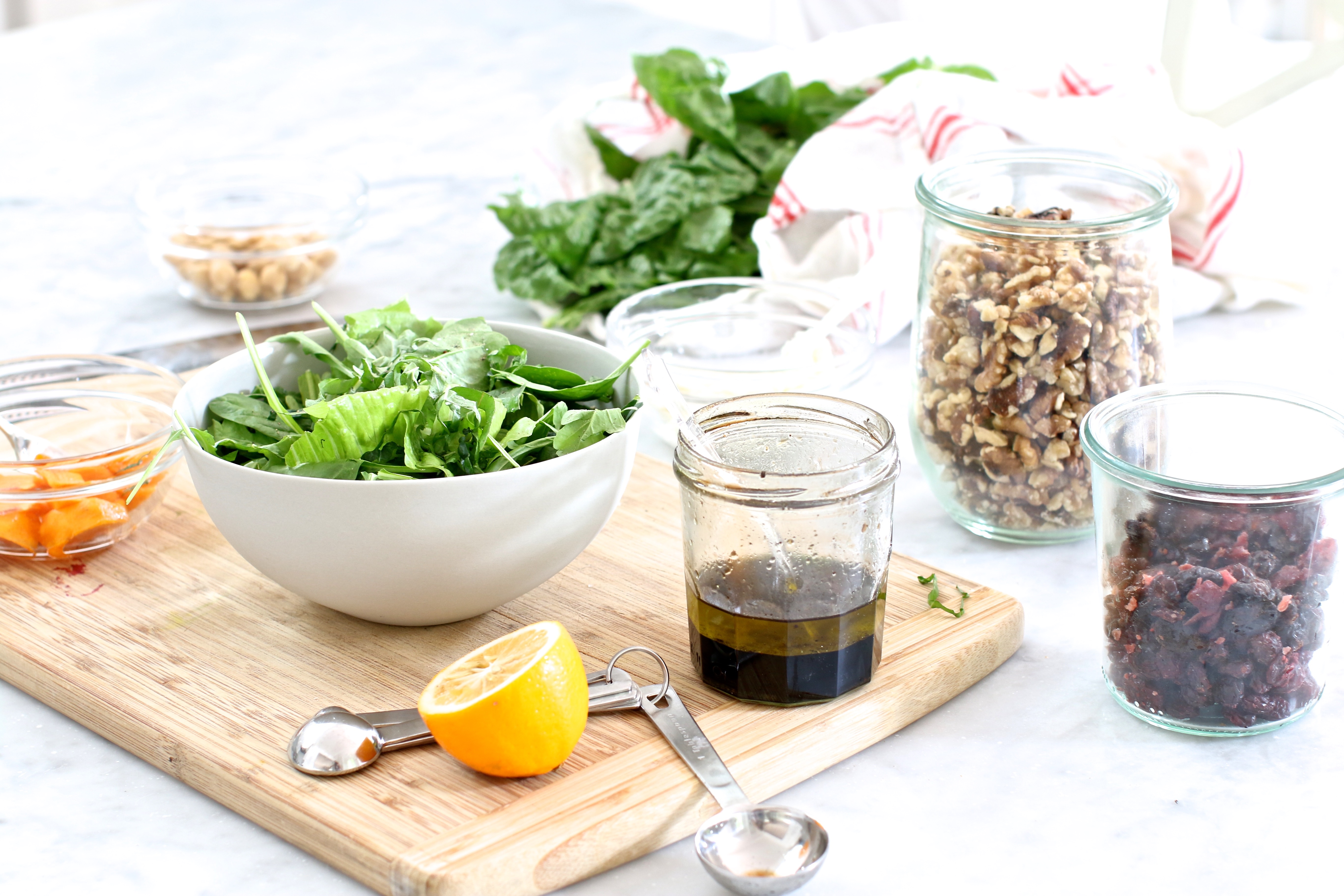 the makings of a great salad | Greensgirl Nutrition